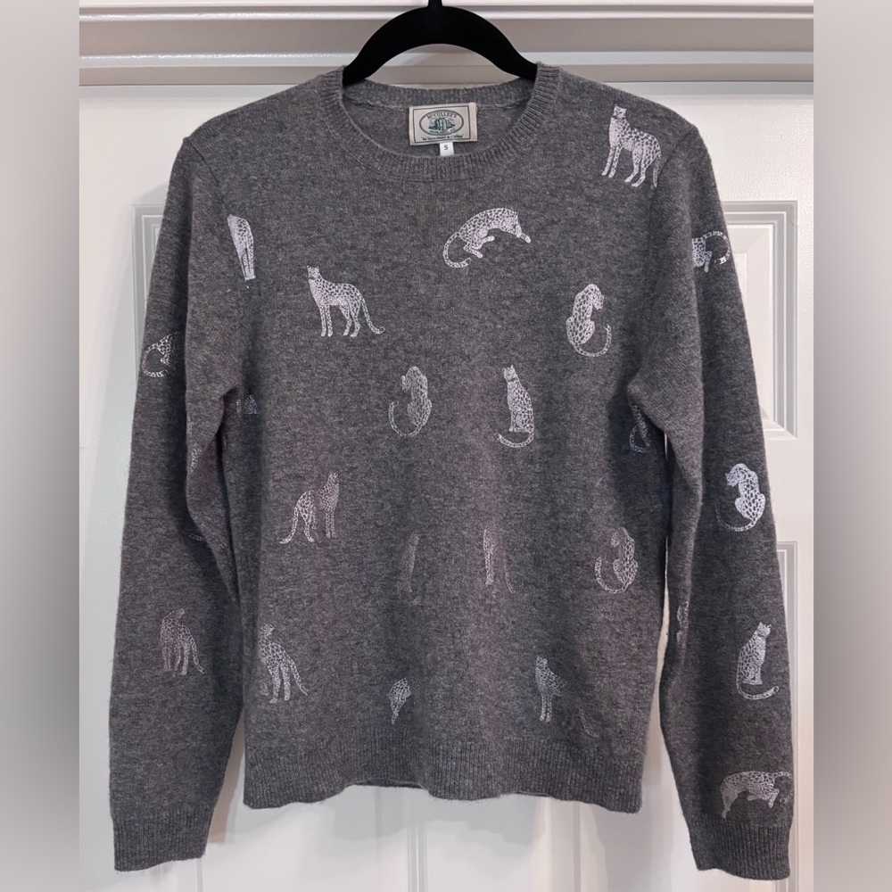 McCulleys’s Cashmere Leopard Print‎ Sweater